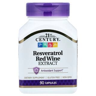 21st Century Resveratrol Red Wine Extract, 90 Capsules