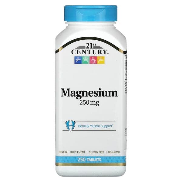 21st Century Magnesium 250mg, 250 Tablets
