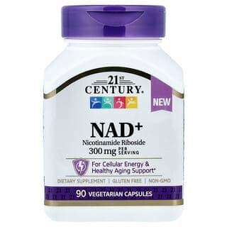 21st Century NAD+ 90 Vegetarian Capsules, 100 mg