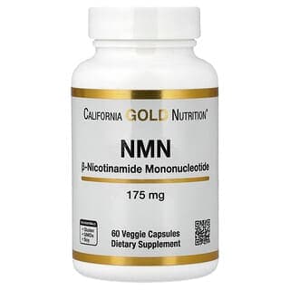 California Gold Nutrition NMN 175 mg, 60 Veg Capsules