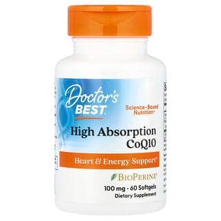 Doctor's Best High Absorption CoQ10, 60 Softgels