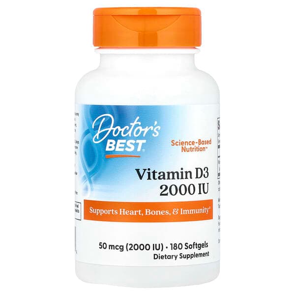 Doctor's Best Vitamin D3, 50 mcg (2,000 IU), 720 Count