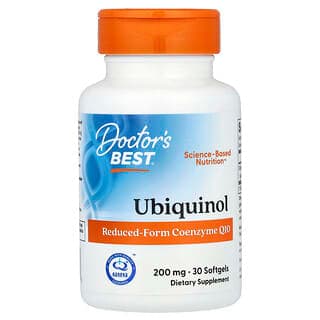 Doctor's Best Ubiquinol, 200 mg, 30 Softgels