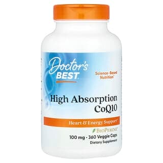 Doctor's Best High Absorption CoQ10 100 mg, 360 Veggie Caps
