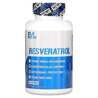 EVLution Nutrition Resveratrol 250mg, 60 Veg Capsules
