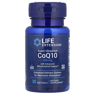Life Extension Super Ubiquinol CoQ10, 200 mg, 30 Softgels