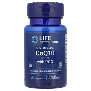 Life Extension Super Ubiquinol CoQ10 with PQQ 100mg, 30 Softgels