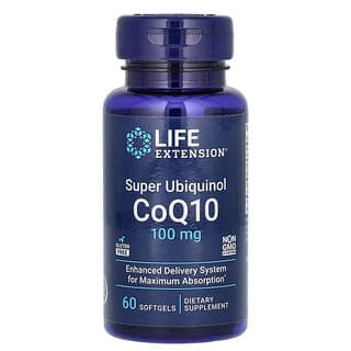 Life Extension Super Ubiquinol CoQ10 100 mg, 60 Softgels