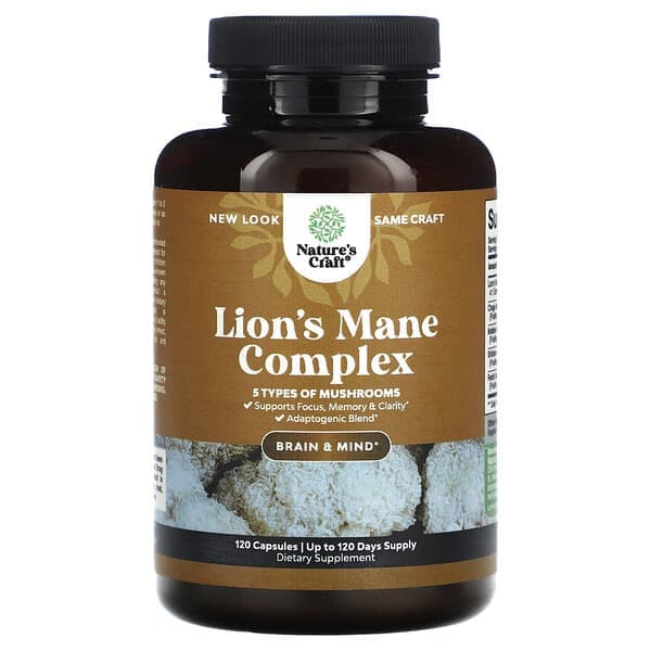 Nature's Gold Lion Mane Complex, 360 Capsules
