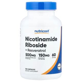 Nutricost Nicotinamide Riboside + Resveratrol, 120 Capsules