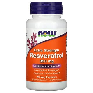 NOW Foods Resveratrol 350 mg, 60 Veg Capsules