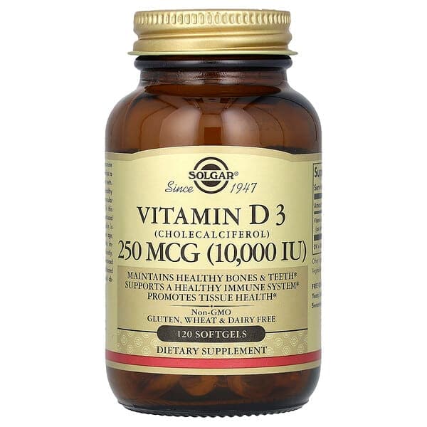 Solgar Vitamin D3 (Cholecalciferol) 10,000 IU