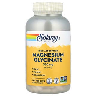Solaray Magnesium Glycinate VegCaps, 240 Count