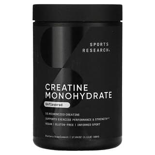 Sports Research Creatine Monohydrate Unflavoured, 500g