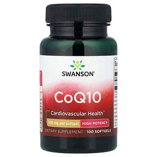 Swanson CoQ10 High Potency 100mg, 100 Softgels