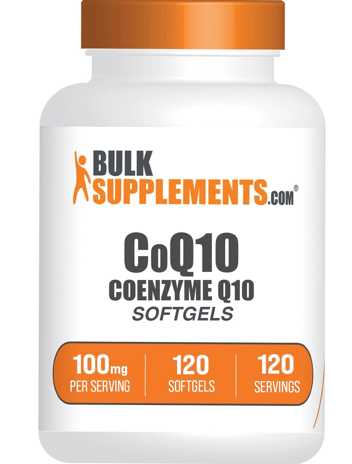 BulkSupplements CoQ10 100mg Softgels, 120 Count