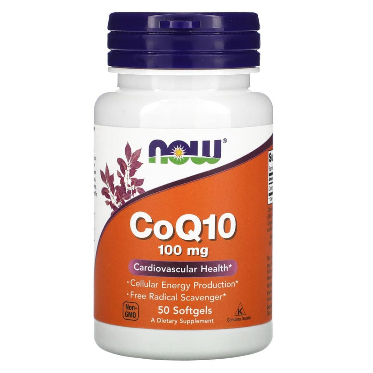 NOW Foods CoQ10 100 mg Softgels, 50 Count
