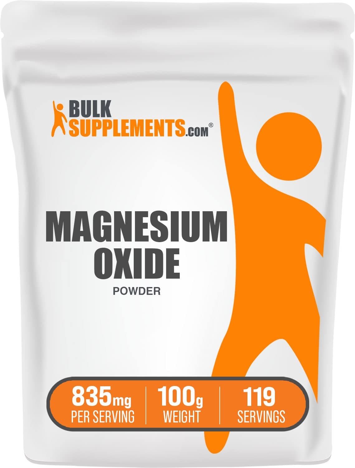 BulkSupplements Magnesium Oxide Powder, 100g