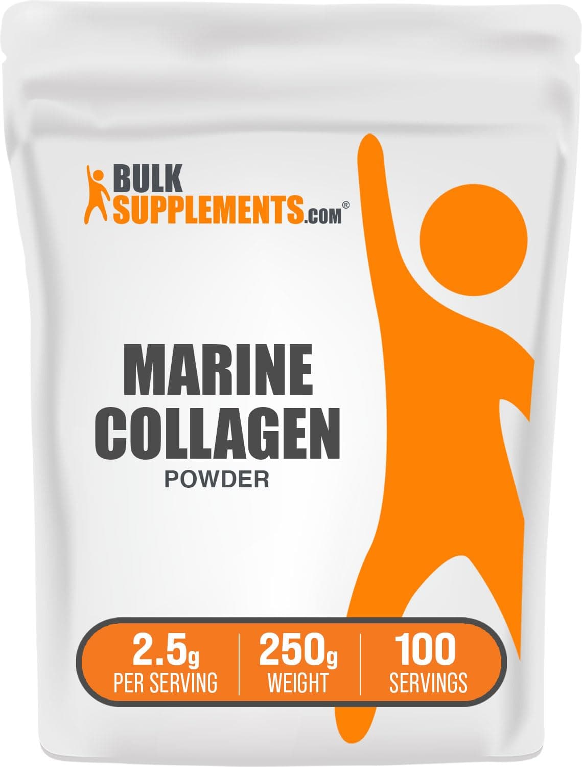 BulkSupplements Marine Collagen Powder, 250g