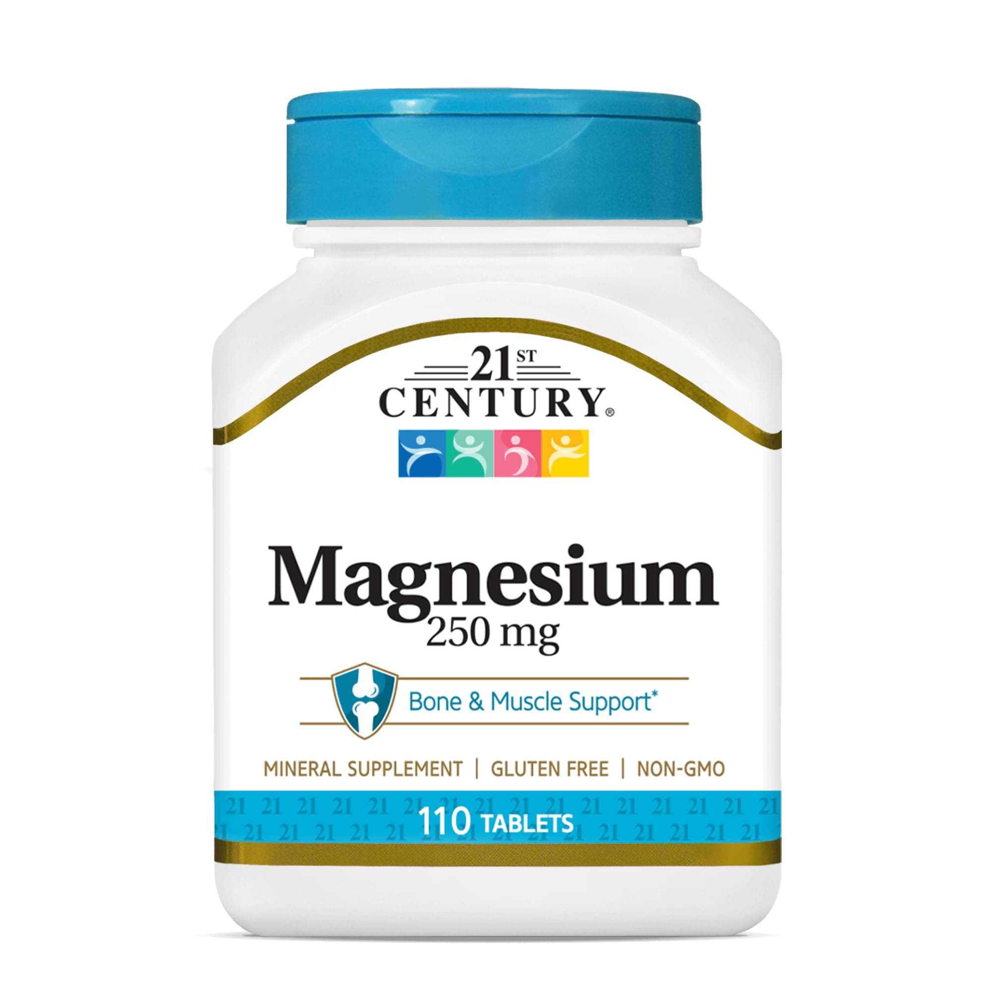 21st Century Magnesium 250mg, 110 Count (2 Pack)