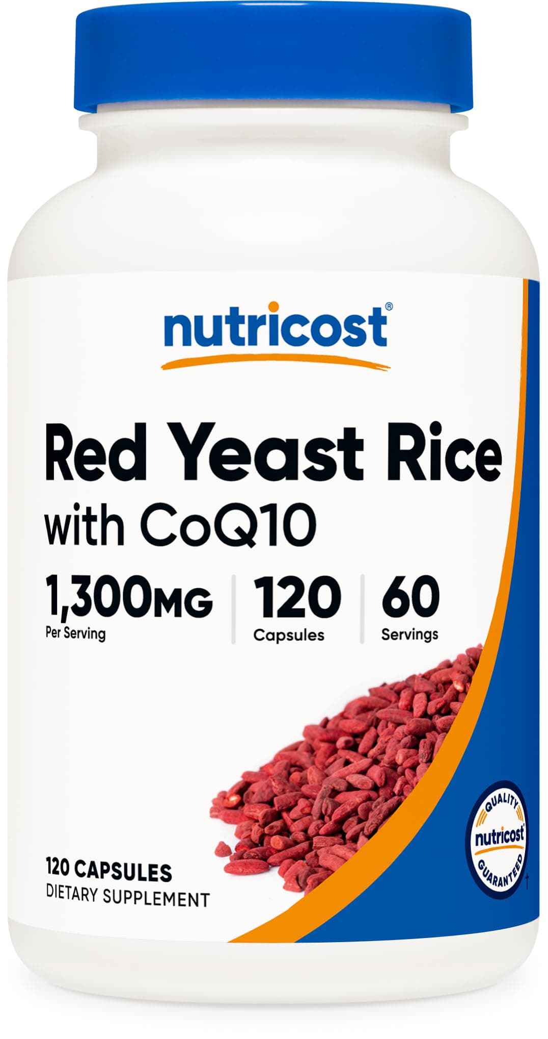 Nutricost Red Yeast Rice with CoQ10 1300mg, 120 Capsules