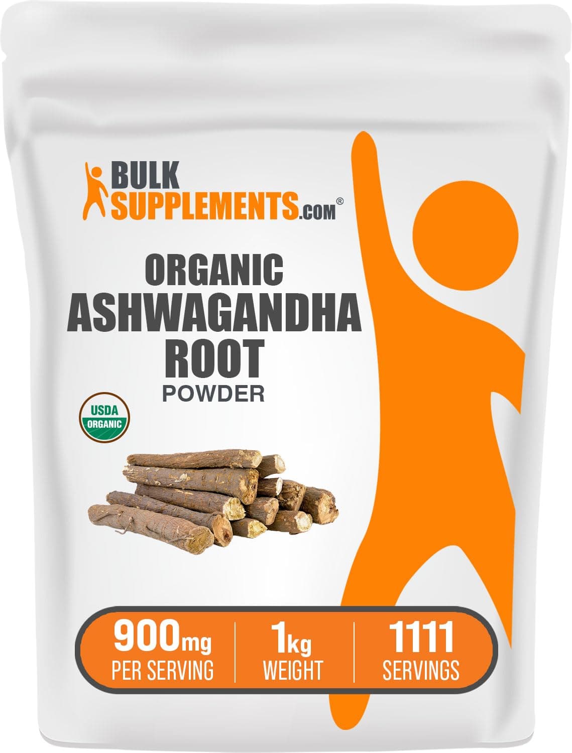 BulkSupplements Organic Ashwagandha Powder, 1kg
