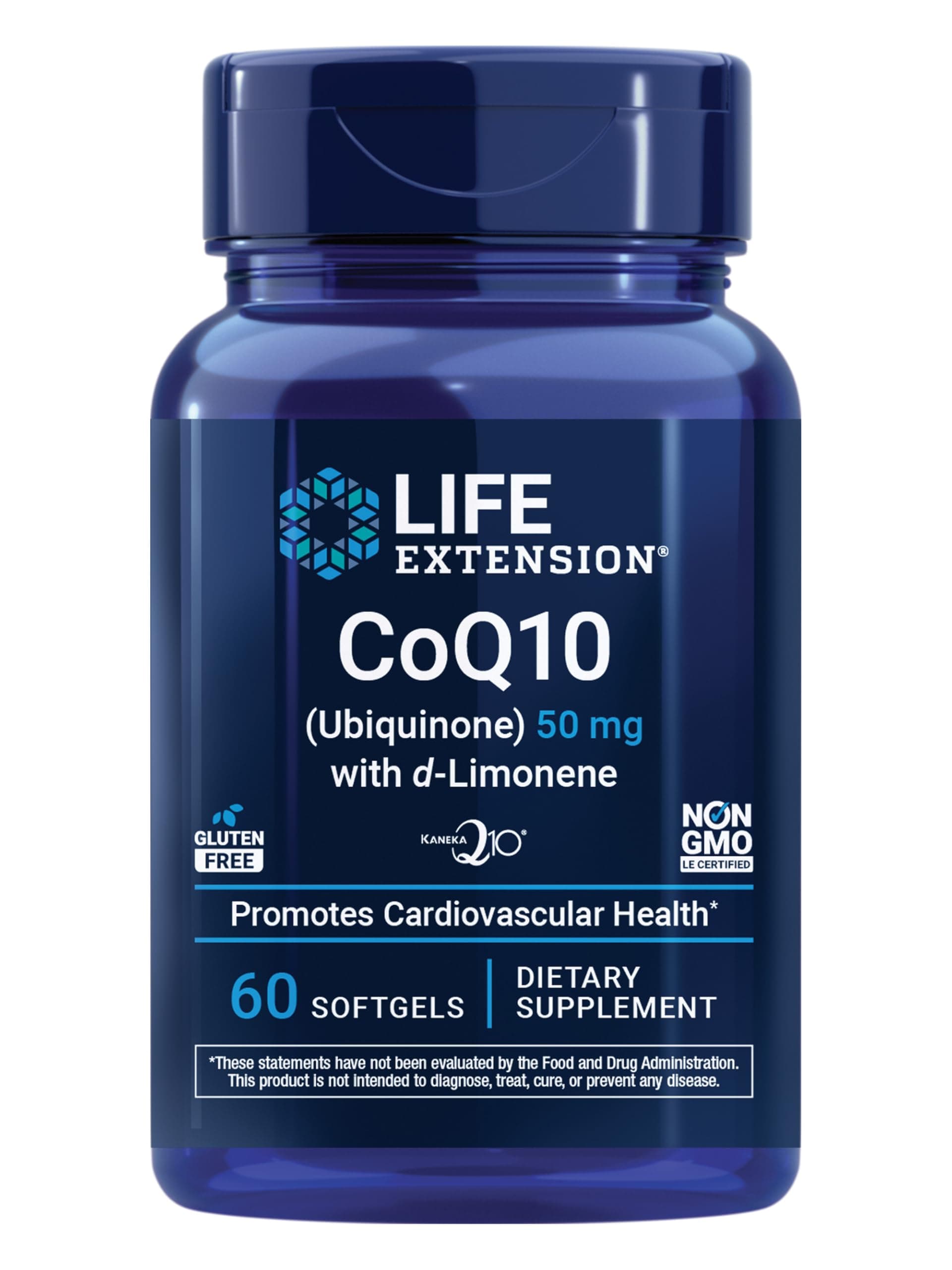 Life Extension Super-Absorbable CoQ10 with d-Limonene, 50 mg, 60 Softgels