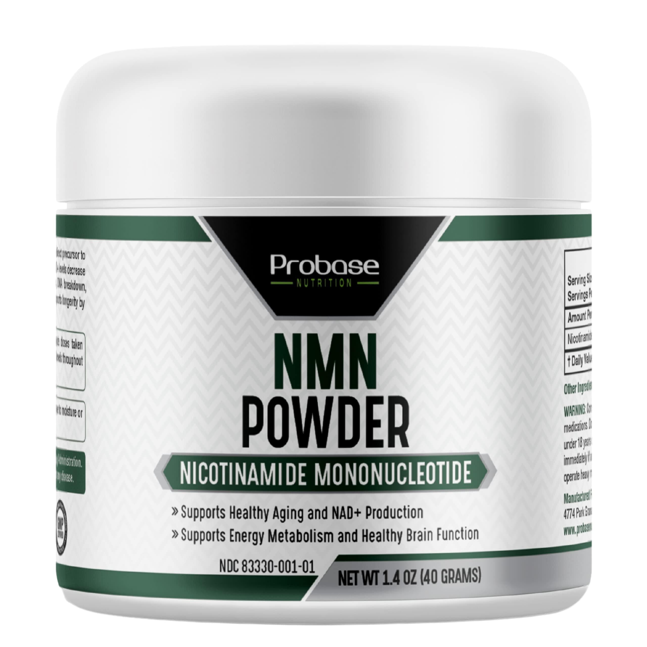 Probase Nutrition Longevity Pure NMN Powder, 40 Grams