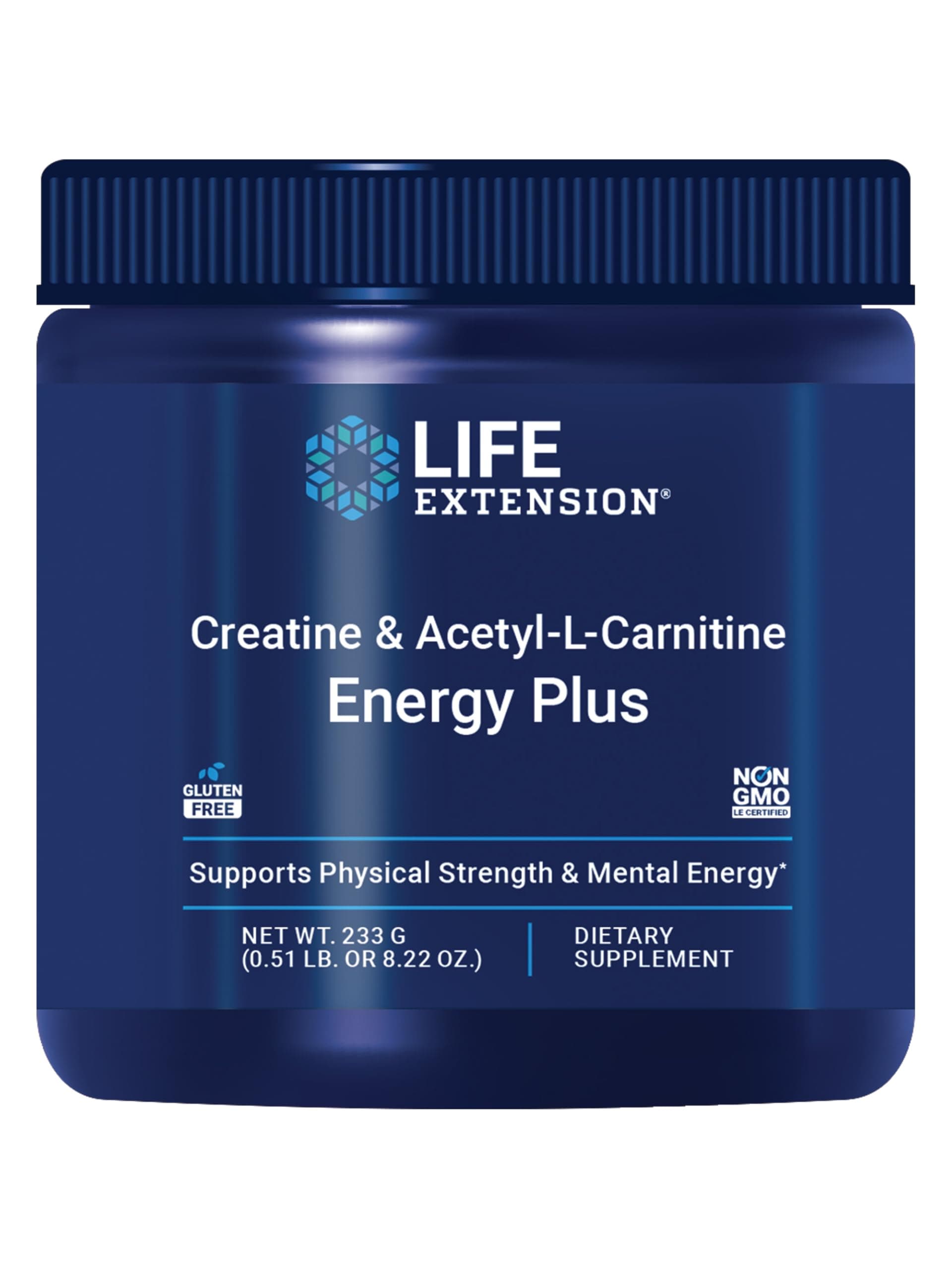 Life Extension Creatine Acetyl-L-Carnitine Energy Plus, 30 Servings