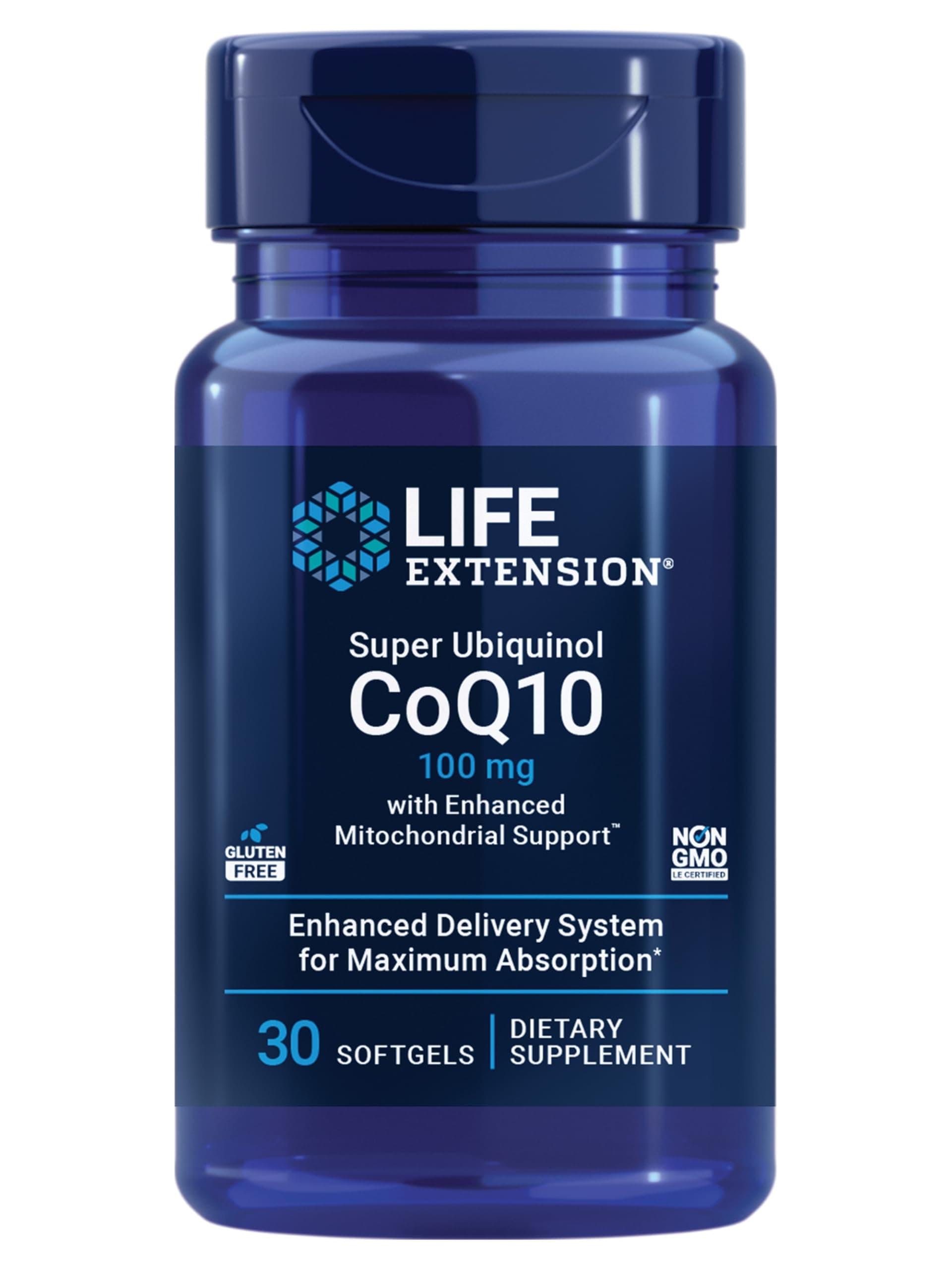 Life Extension Super Ubiquinol CoQ10, 100 mg, 30 Softgels