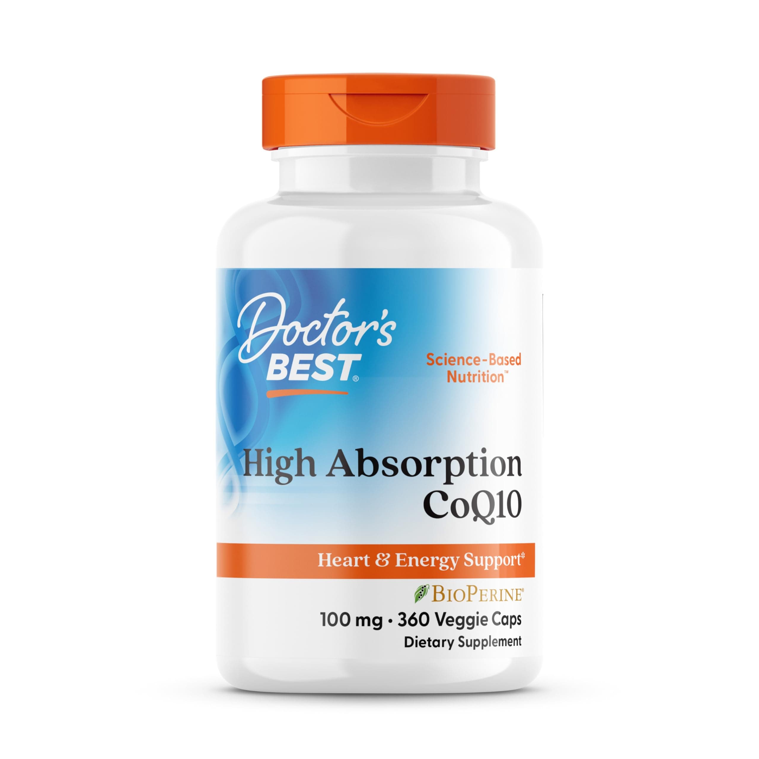Doctor's BEST High Absorption CoQ10 100mg with BioPerine, 360 Veg Capsules