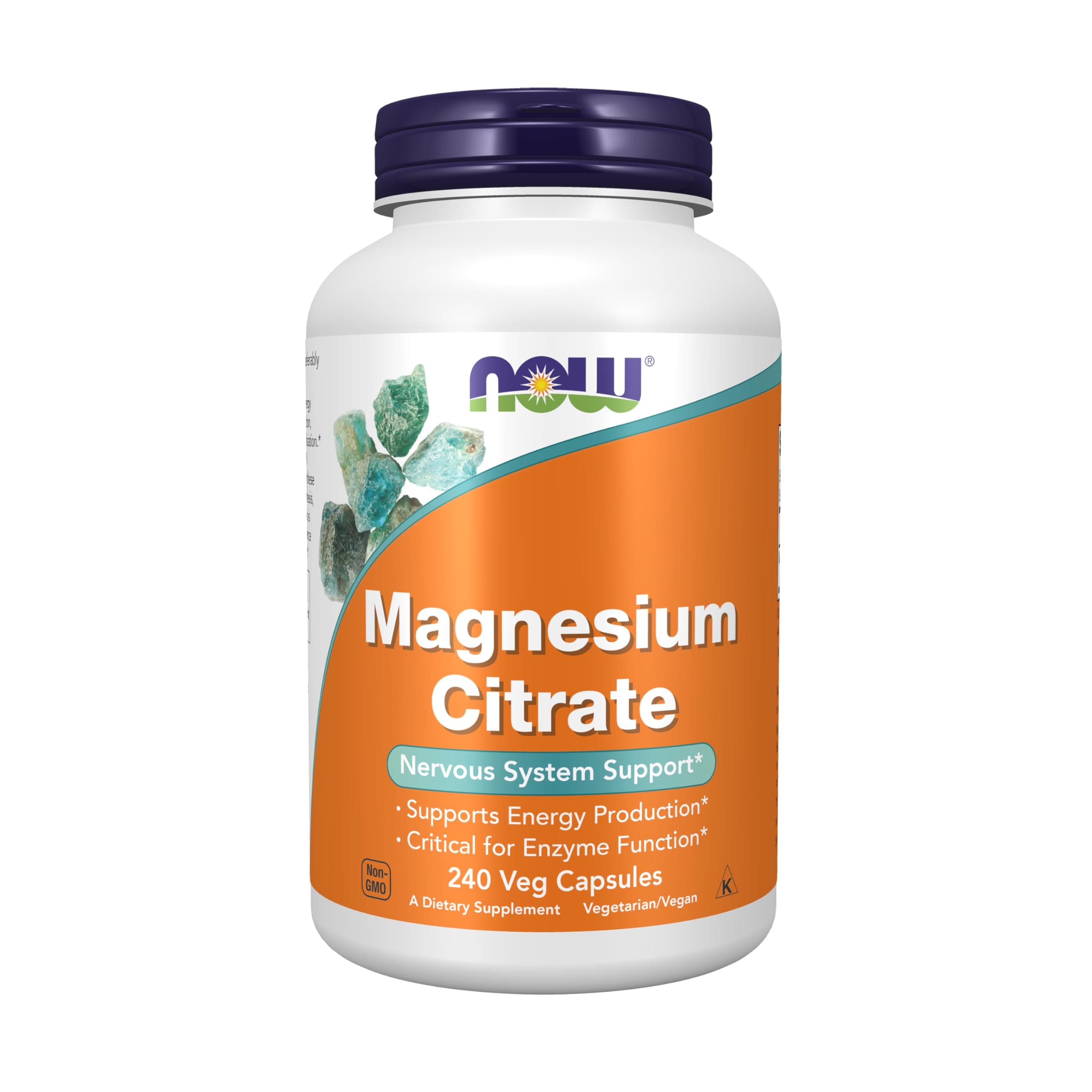 NOW Foods Magnesium Citrate, 240 Veg Capsules